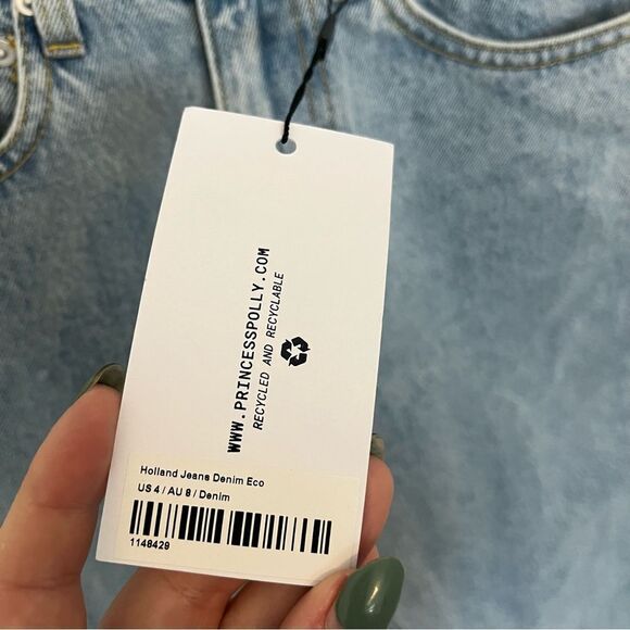 Princess Polly PP Denim HOLLAND JEANS DENIM NEW US 4 - Picture 10 of 15